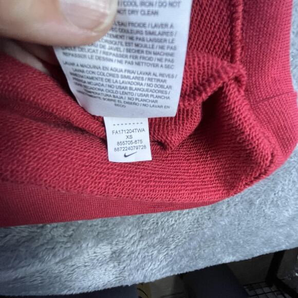 Nike Sportswear Sleeveless Hoodie Red Black White XS Pullover 2017 Style - Picture 7 of 10